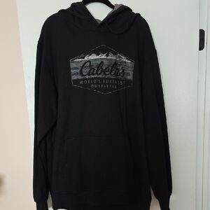 Cabela's Black Graphic Hoodie for Men